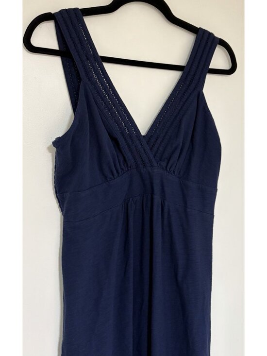 Tommy Bahama Women’s Arden Navy Blue Sleeveless Knit Dress Size Medium - Picture 3 of 8